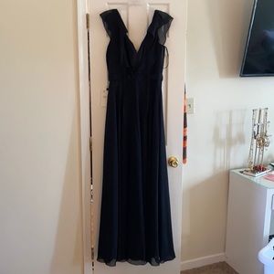 NWT Madeline Gardner black bridesmaid dress.